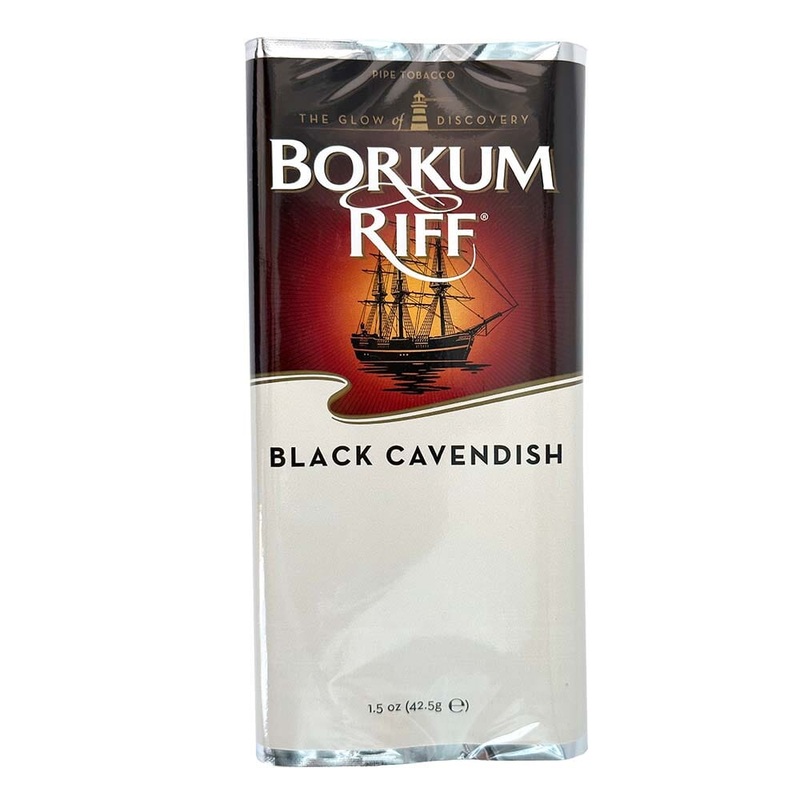 Borkum Riff Black Cavendish Pipe Tobacco Black Cavendish 1.5oz x 5 Pouches