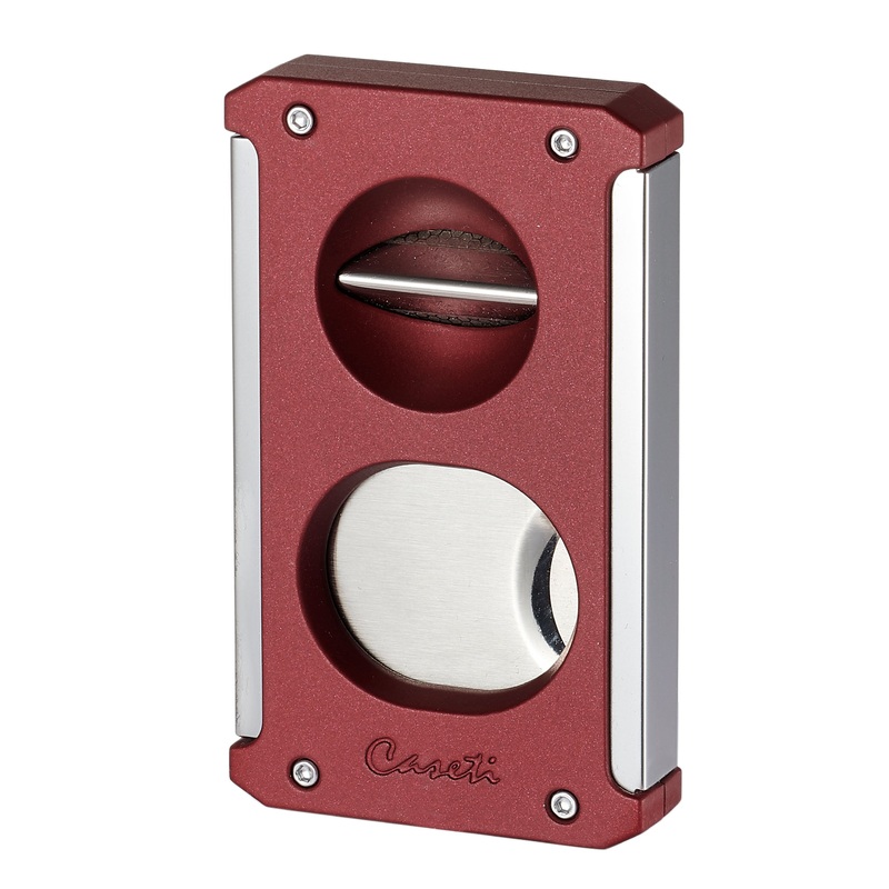 Caseti Trident Cigar Cutter 3-in-1 – Burgundy