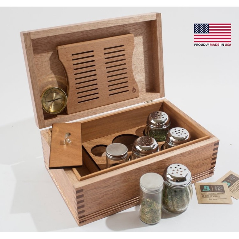 Large CannBisDor; Cannabis Humidor by American Chest