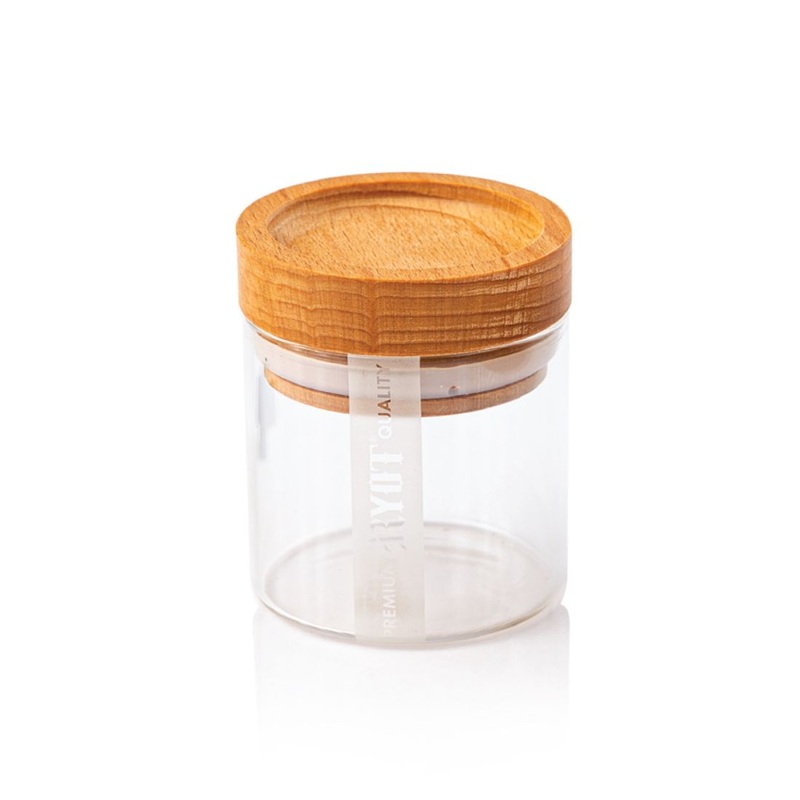 RYOT Clear Glass Storage Jars Beech