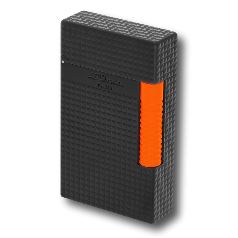 S.T. Dupont Fluo Le Grand Dual Soft and Torch Flame Cigar Lighter Orange