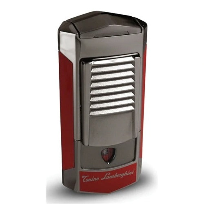 Tonino Lamborghini Sepang Metallic Gun and Red Triple Torch Flame Lighter