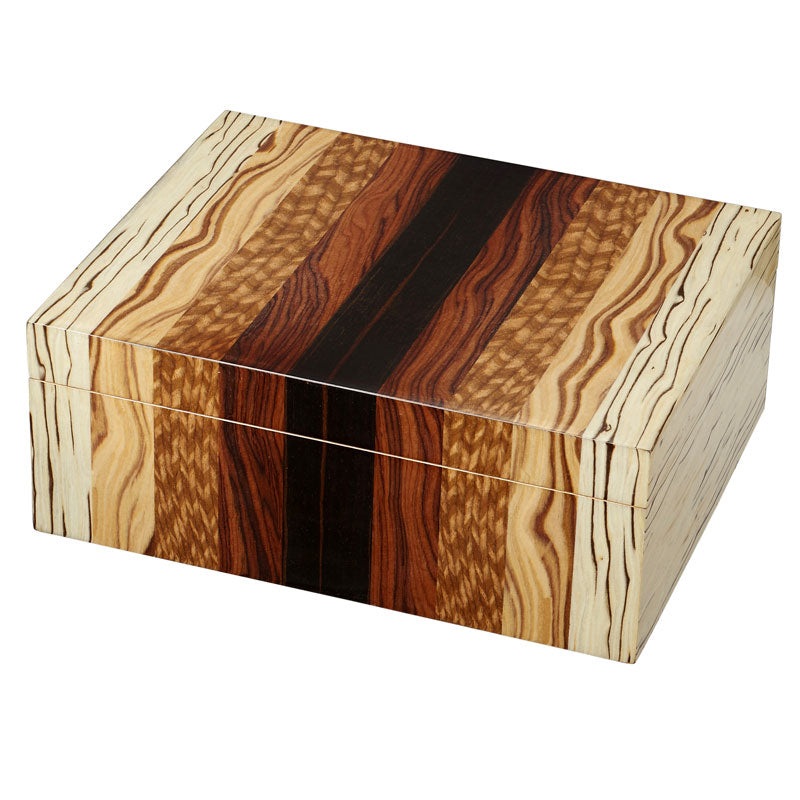 Visol Ridge Mixed Wood 50 Cigar Humidor