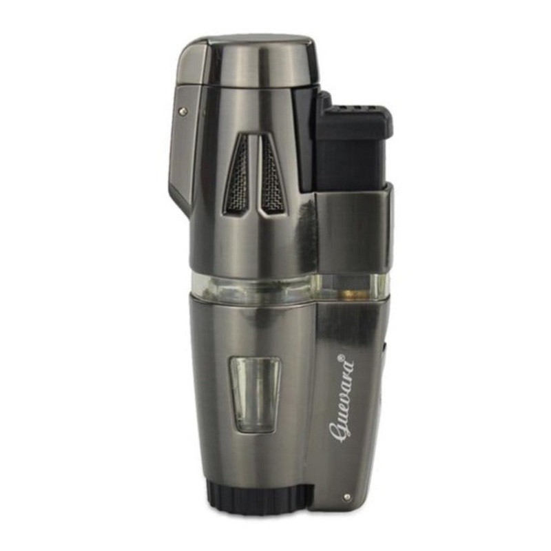 3JET CIGAR LIGHTER BUTANE TORCH WITH PUNCH RAG-1310A-10