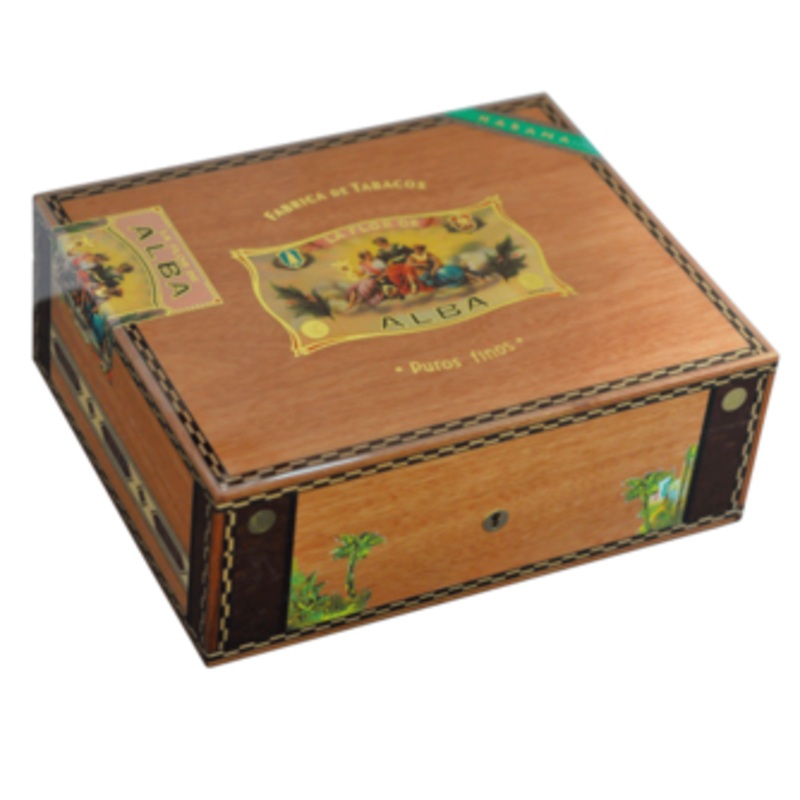 Elie Bleu Flor De Alba Mahogany 110 Cigar Ct. Desktop Humidor