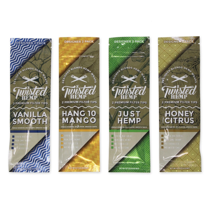 Twisted Hemp Designer Blend Wraps Sampler Sampler 4 Packs of 2