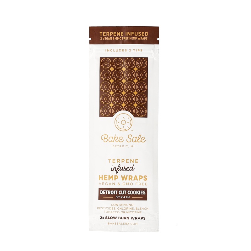 Bake Sale Terpene Infused Hemp Wraps – 2 Packs Detroit Cut Cookies 5 Pack