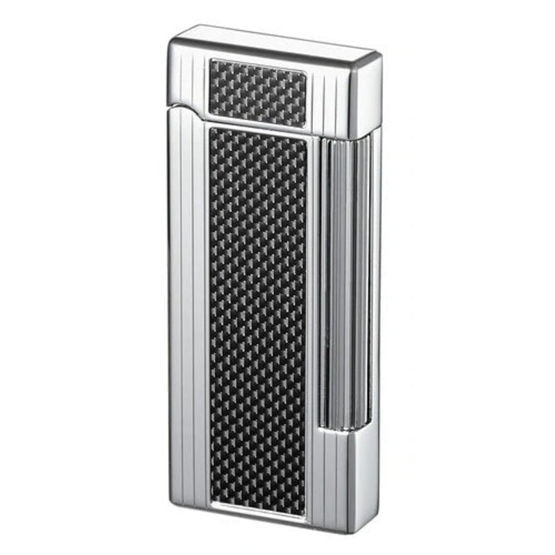 Caseti Ravensdale Flint Traditional Flame Lighter – Black Carbon Fiber