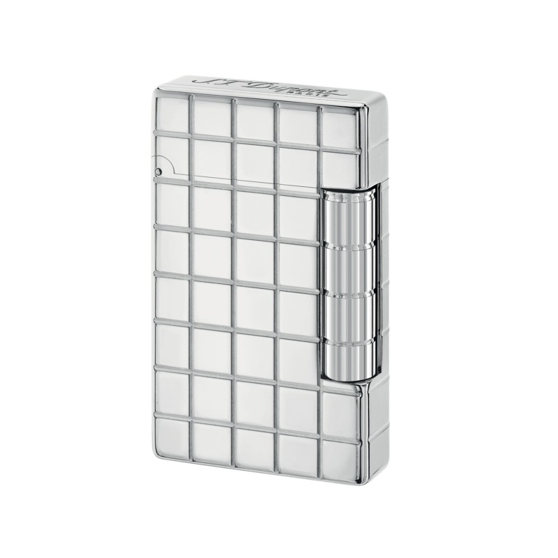 S.T. Dupont Initial Lighter White Bronze Lines