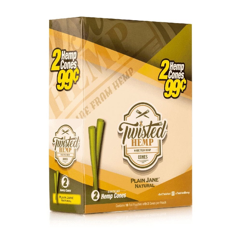 Twisted Hemp Plain Jane Cones Plain Jane 10 Packs of 2