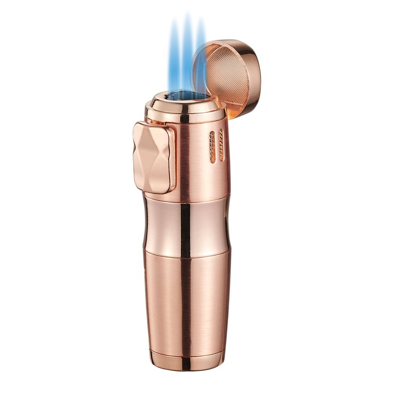 Visol Epic Triple Flame Rose Gold Cigar Lighter