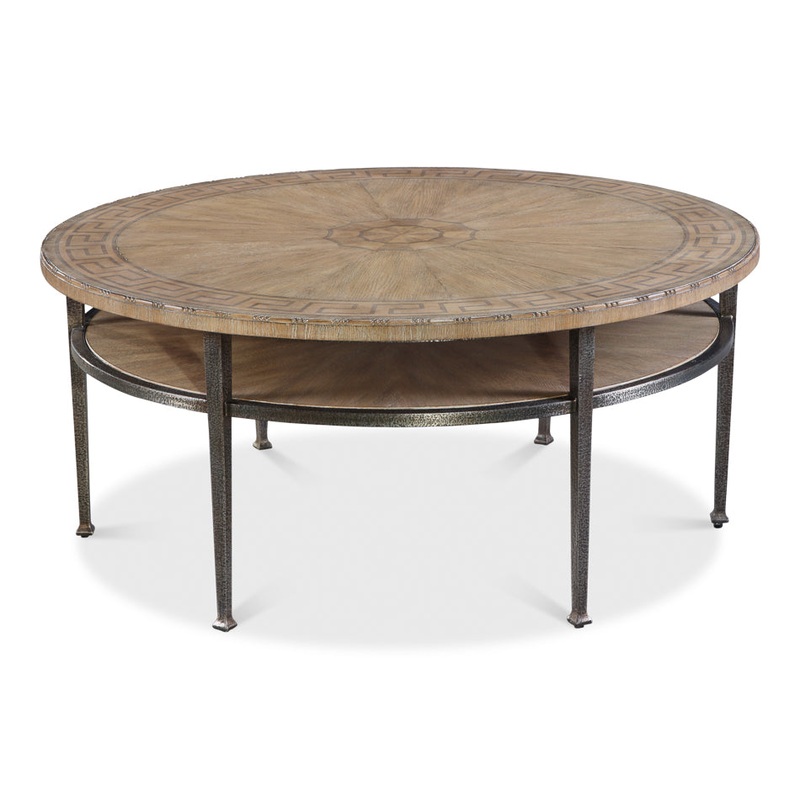 Greek Key Cocktail Table by Sarreid