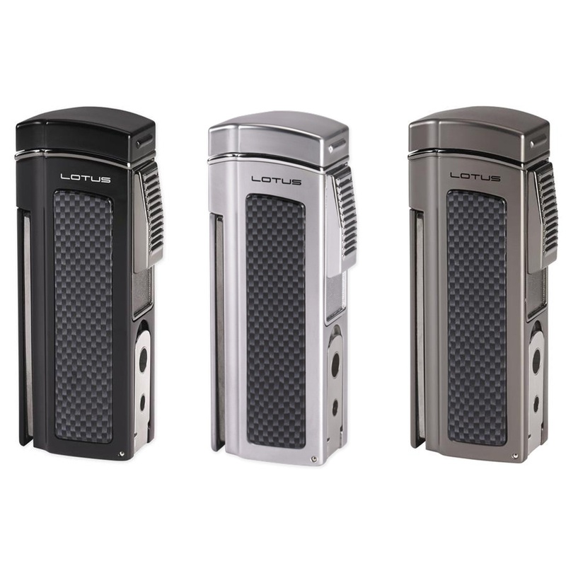 Lotus Dominator Quad Torch Table Lighter Black Matte