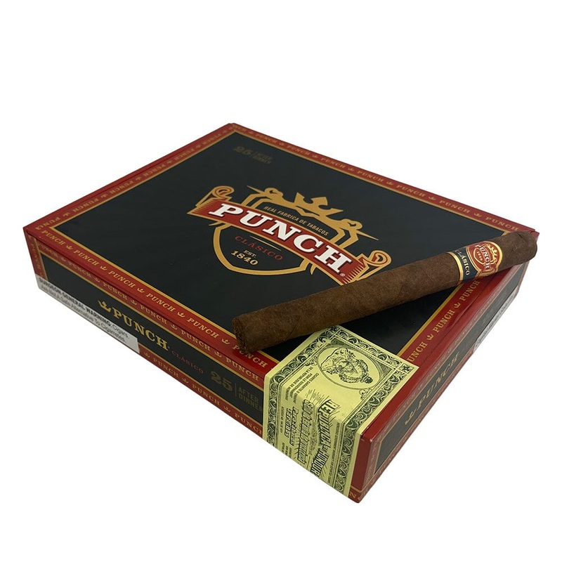 Punch Classico Natural (English Market Selection) After Dinner (7.25″ x 45) Box of 25