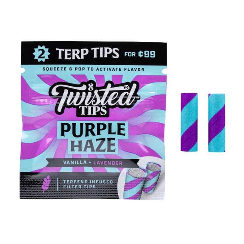 Twisted Tips Purple Haze Filter Tips Purple Haze 24 Packs of 2