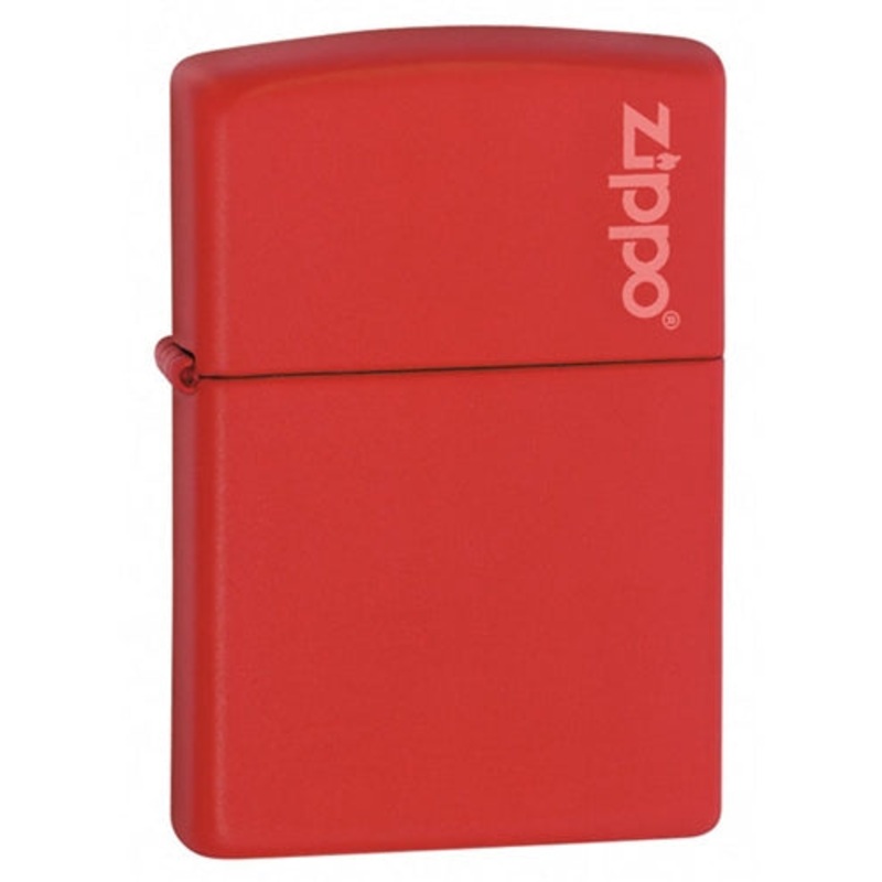 Zippo Red Matte with Zippo Logo Lighter