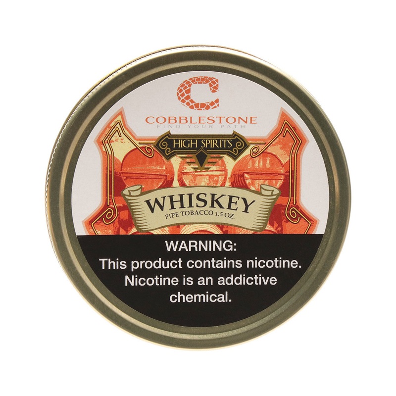 Cobblestone High Spirits Whiskey Pipe Tobacco Whiskey 1.5oz Tin