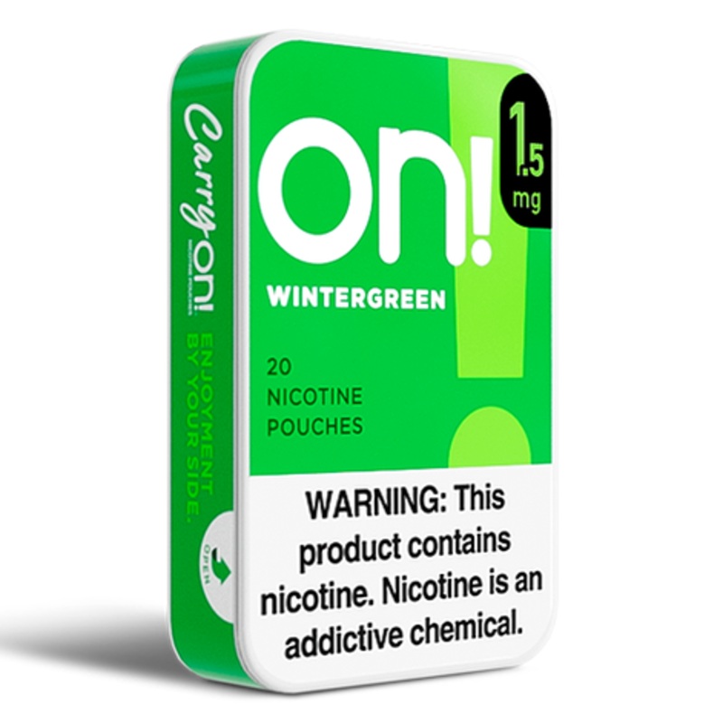 ON! Wintergreen Nicotine Pouches – 5 Pack 2mg