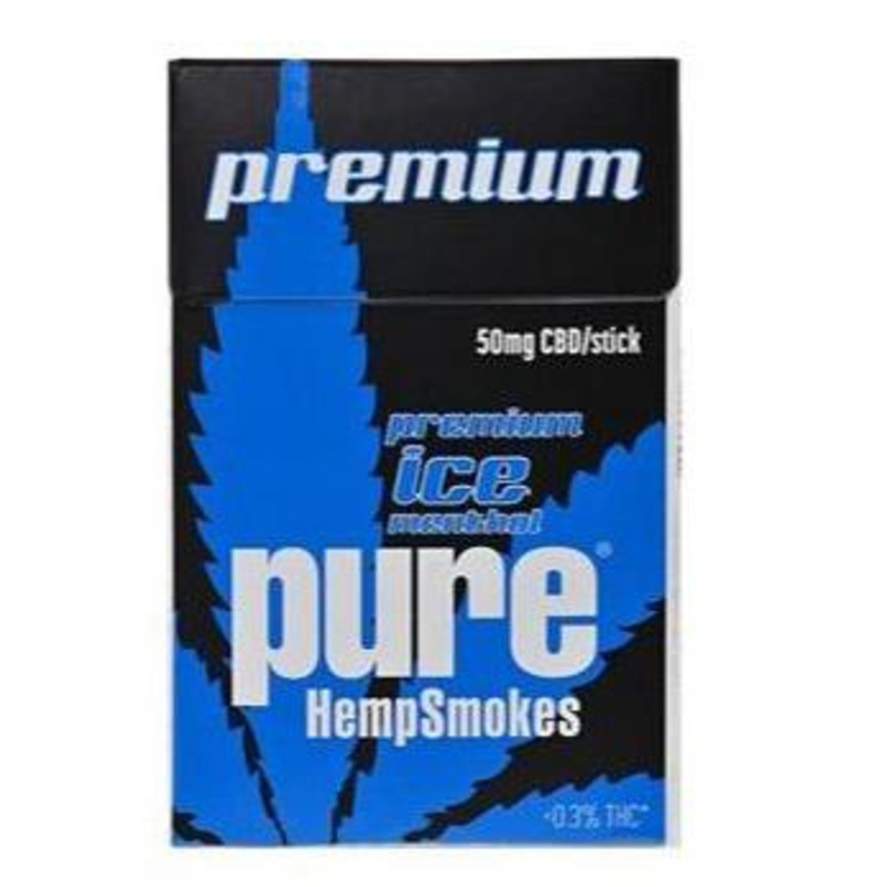 Pure HempSmokes Premium Ice Ice Menthol 10 Packs of 20