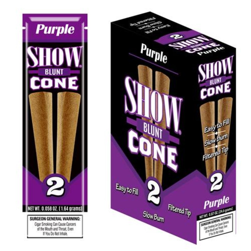 Show Blunt Cone Purple Purple 15 Packs of 2