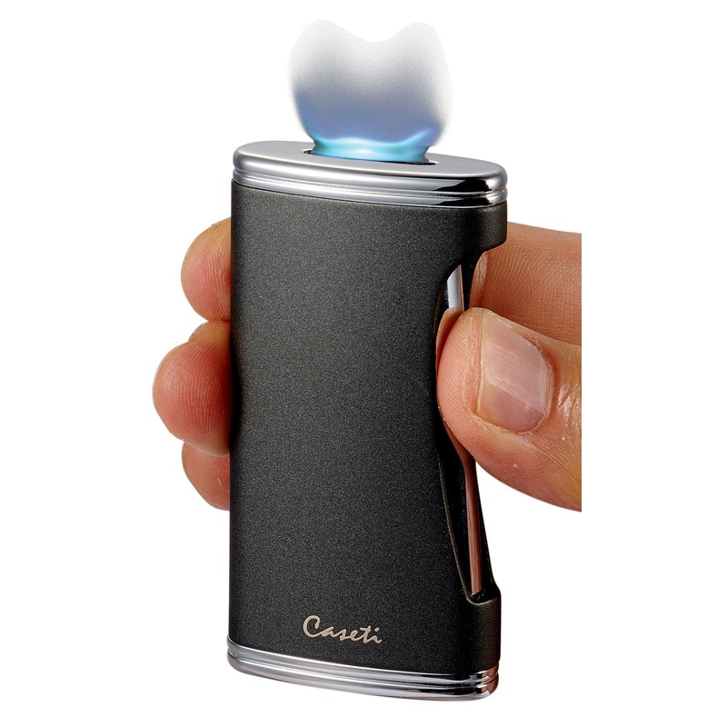 Visol Caseti Bigflat Black Matte Cigar Lighter