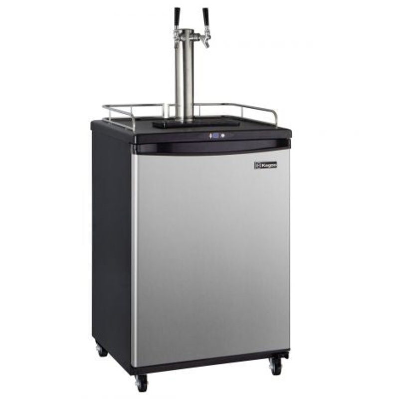 24″ Wide Cold Brew Coffee Dual Tap Stainless Steel Commercial/Residential Kegerator