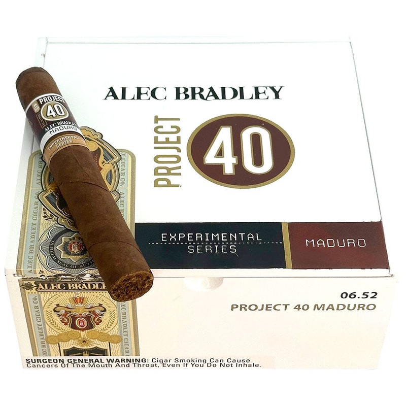 Alec Bradley Project 40 Maduro Robusto (5.0″ x 50) Box of 24