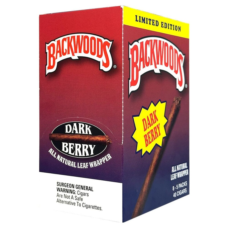 Backwoods Dark Berry Cigars Dark Berry 8 Packs of 5