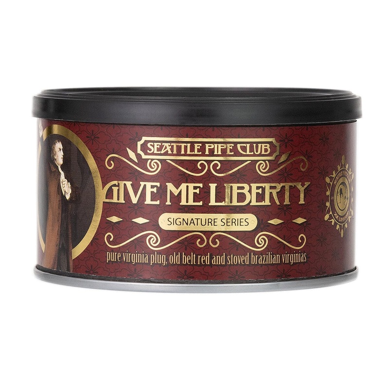 Seattle Pipe Club Give Me Liberty Signature Series Pipe Tobacco Give Me Liberty 4oz Tin
