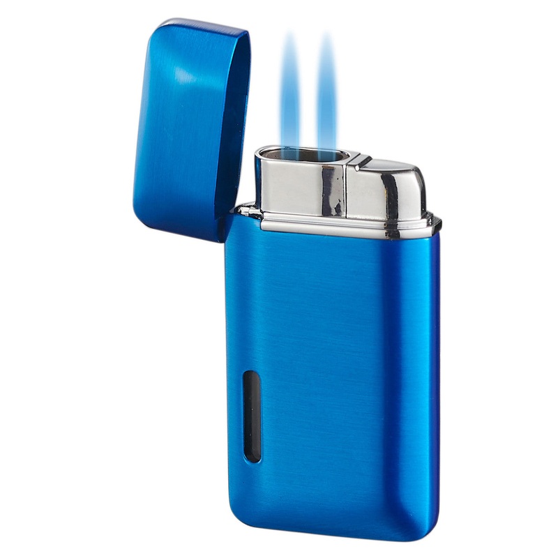 Visol Nevis Dual Torch Cigar Lighter – Blue