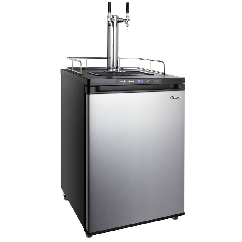 24″ Wide Dual Tap Stainless Steel Digital Kegerator