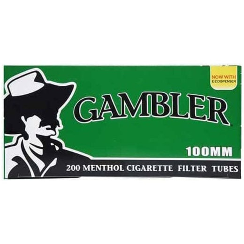 Gambler Menthol Cigarette Tubes King (84mm) 200ct Carton