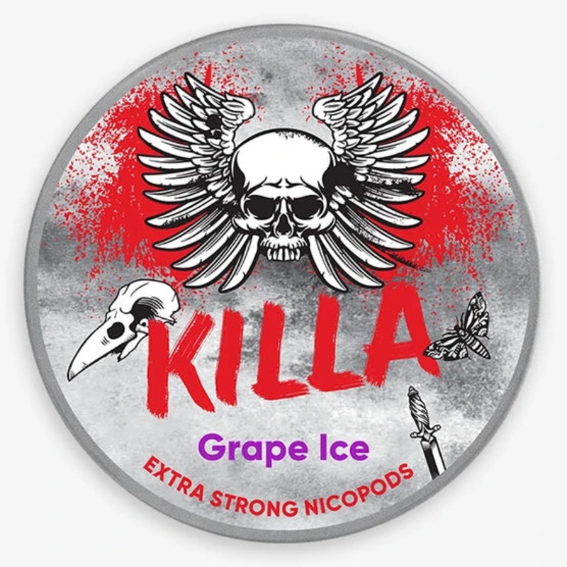 Killa Nicotine Pouches Grape Ice 13.2mg – 5 Pack