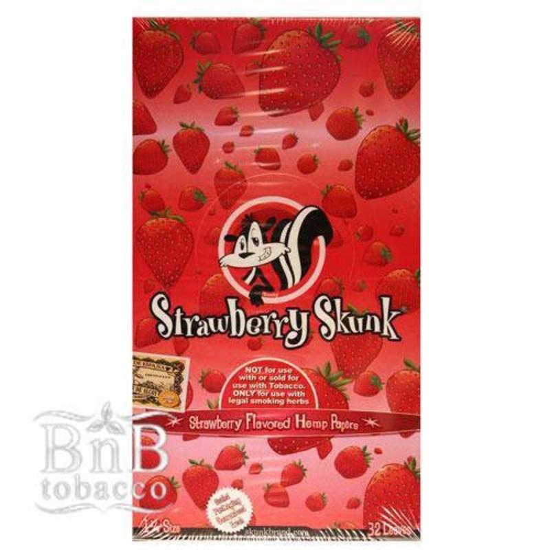 Skunk Brand Strawberry Rolling Papers 1 1/4″ Box of 25