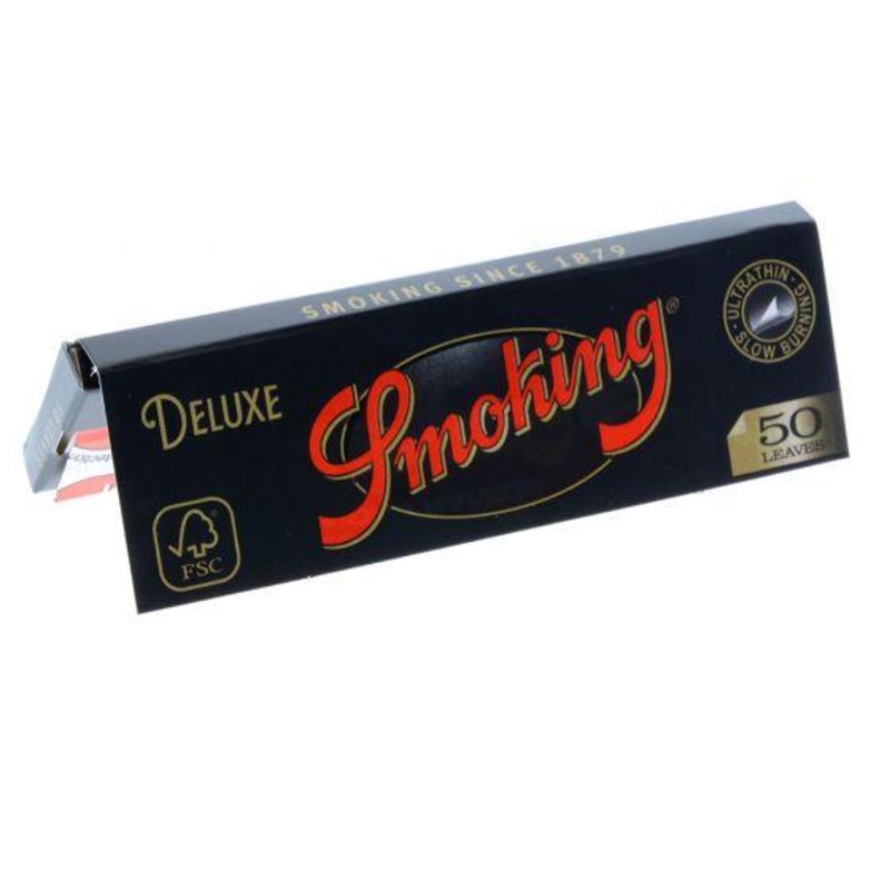 Smoking Brand Deluxe Rolling Paper 1 1/4″ (Medium) Box of 25