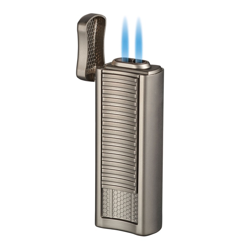 Visol Tiger Double Flame Cigar Lighter – Gunmetal