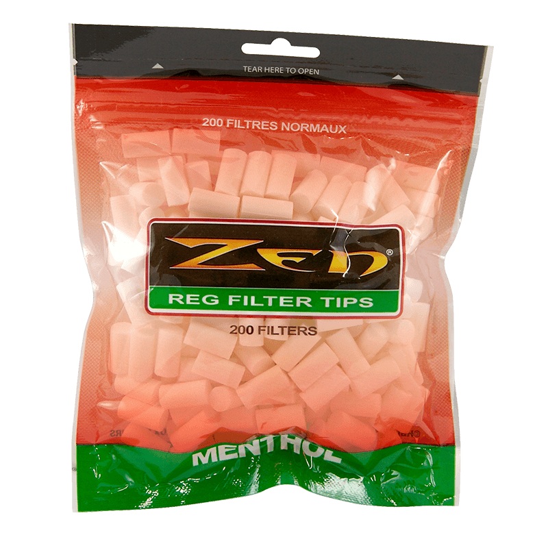 Zen Menthol Filter Tips Menthol Bag of 200