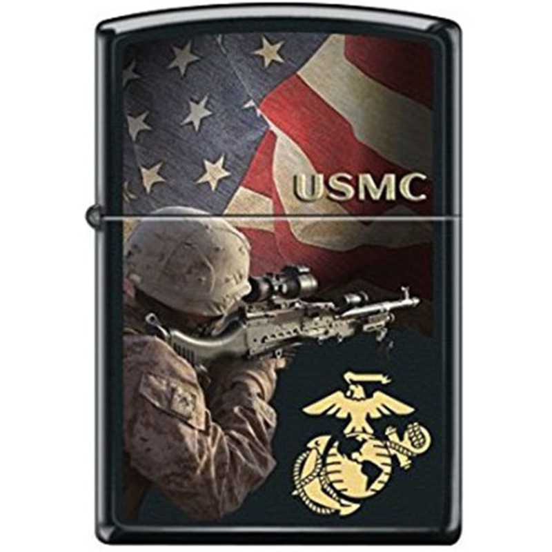 Zippo Lighter – USMC Flag Logo