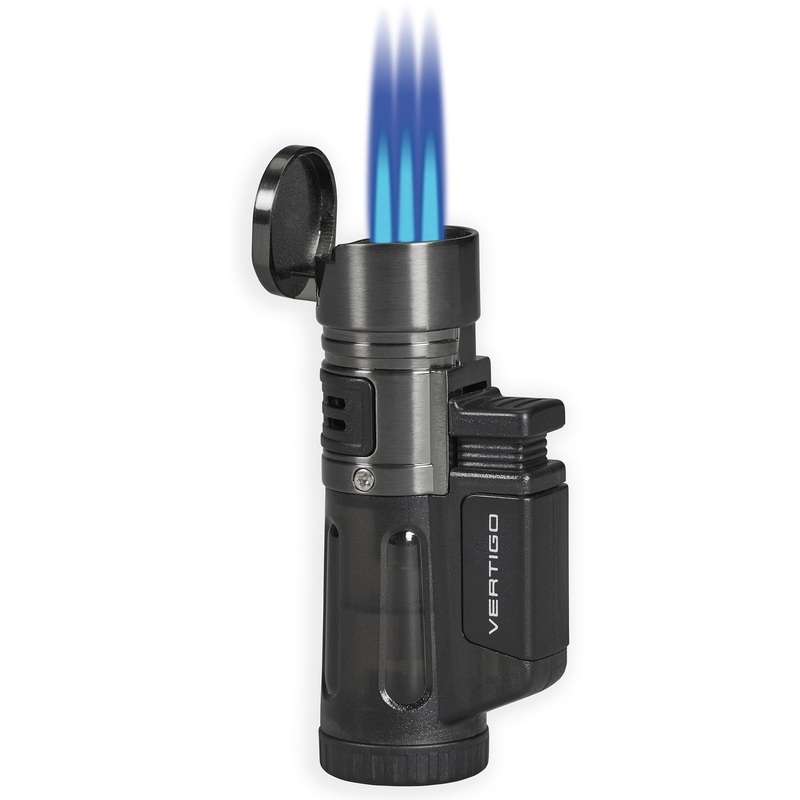 Lotus Blizzard Vertigo Triple Torch Lighter Amber