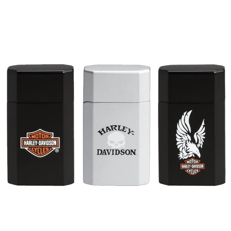 Ronson Jetlite Butane Harley Davidson Cigar Lighter 3 Pack Assortment