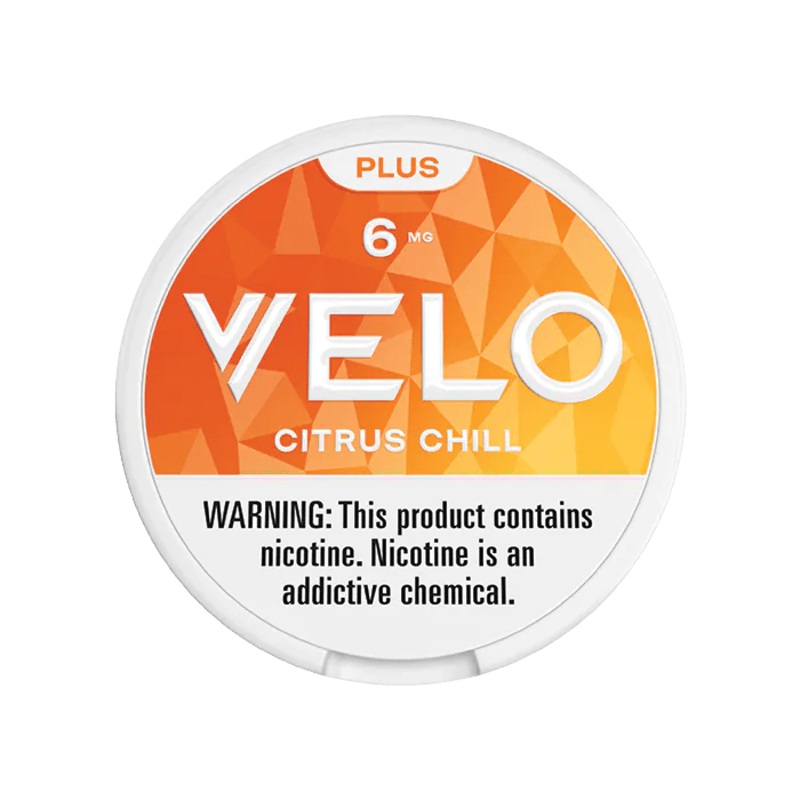 Velo Plus Nicotine Pouches Citrus 9mg Single Tin