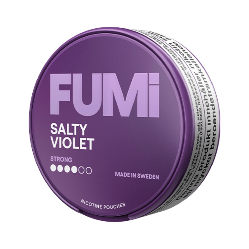 Fumi Nicotine Pouches Salty Violet – 5 Pack 4mg