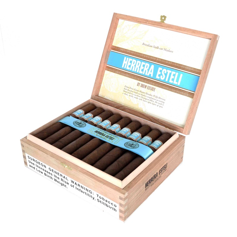 Herrera Esteli Brazilian Maduro Robusto Grande (5.25″ x 52) Box of 25