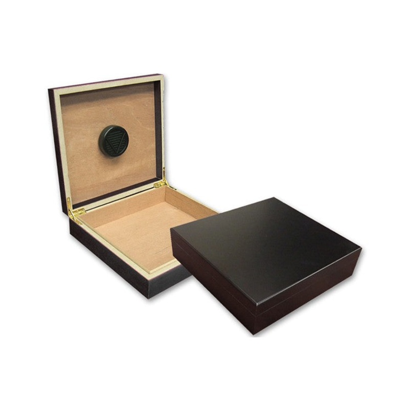 Prestige Imports Chateau 20 Count Black Cigar Humidor w/ Humidifier