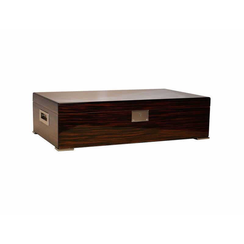 Quality Importers Valentino Black or Rosewood desktop Humidor.  250 ct High lacquer