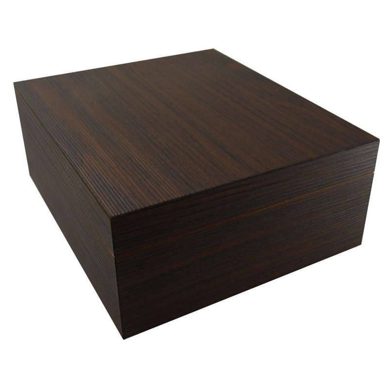 Visol Firenze Walnut PVC Veneer Desktop Humidor – Up to 25 Cigars