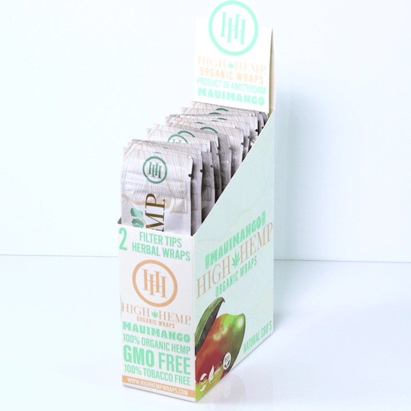 High Hemp Maui Mango Wraps Maui Mango 25 Packs of 2
