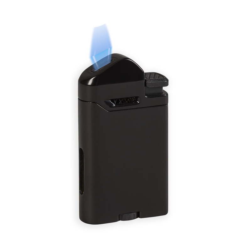 Lotus Page Flat wind-resistant flame lighter Black