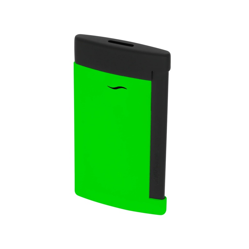 S.T. Dupont Lighter Slim 7 – Matte Black & Neon Green