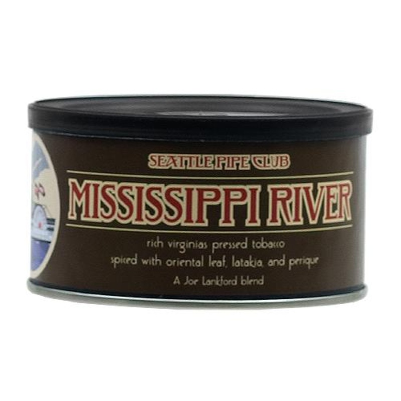 Seattle Pipe Club Mississippi River Pipe Tobacco Mississippi River 2oz Tin